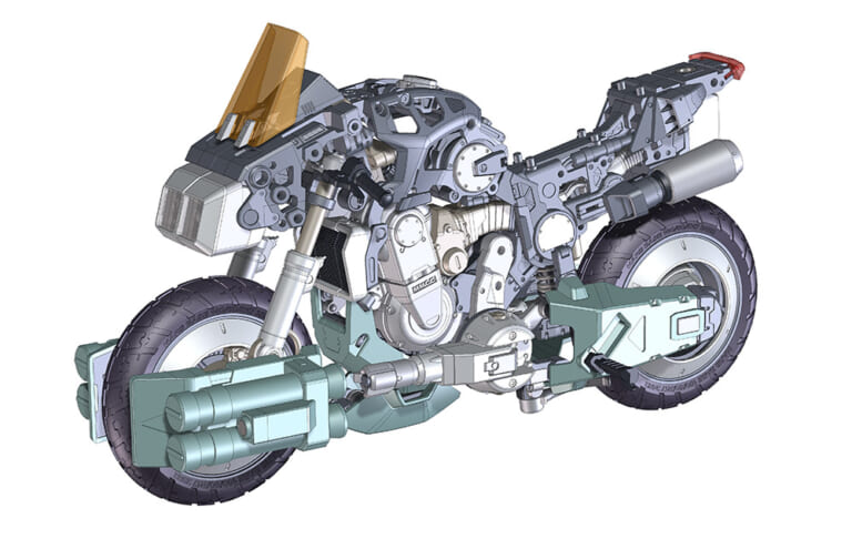 荒野を疾走した青春が蘇る! 変形レスで「実車ディテール」を極めたハセガワのアーマーサイクルプラモデル『VR-052F モスピーダ “スティック”』【機甲創世記モスピーダ】｜荒野を疾走した青春が蘇る! 変形レスで「実車ディテール」を極めたハセガワのアーマーサイクルプラモデル『VR-052F モスピーダ “スティック”』【機甲創世記モスピーダ】