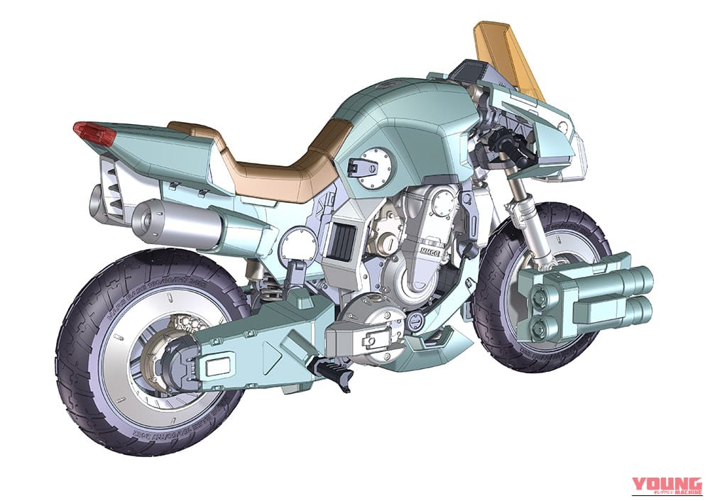 荒野を疾走した青春が蘇る! 変形レスで「実車ディテール」を極めたハセガワのアーマーサイクルプラモデル『VR-052F モスピーダ “スティック”』【機甲創世記モスピーダ】|荒野を疾走した青春が蘇る! 変形レスで「実車ディテール」を極めたハセガワのアーマーサイクルプラモデル『VR-052F モスピーダ “スティック”』【機甲創世記モスピーダ】