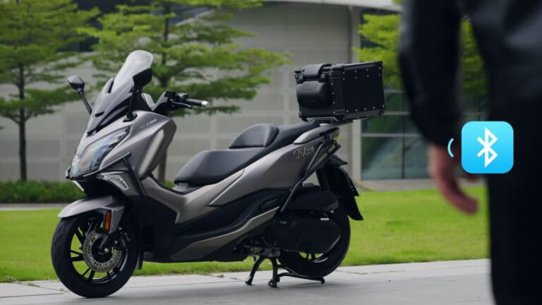 HAOJUE TVL350｜350ccビグスクの新刺客! スマホが鍵になる最新デジタル機能を備えたビッグスクーターが中国から登場【豪爵TVL350】