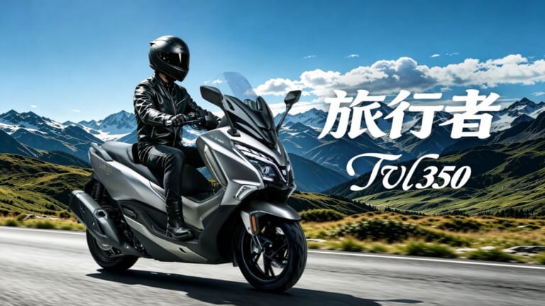 HAOJUE TVL350｜350ccビグスクの新刺客! スマホが鍵になる最新デジタル機能を備えたビッグスクーターが中国から登場【豪爵TVL350】