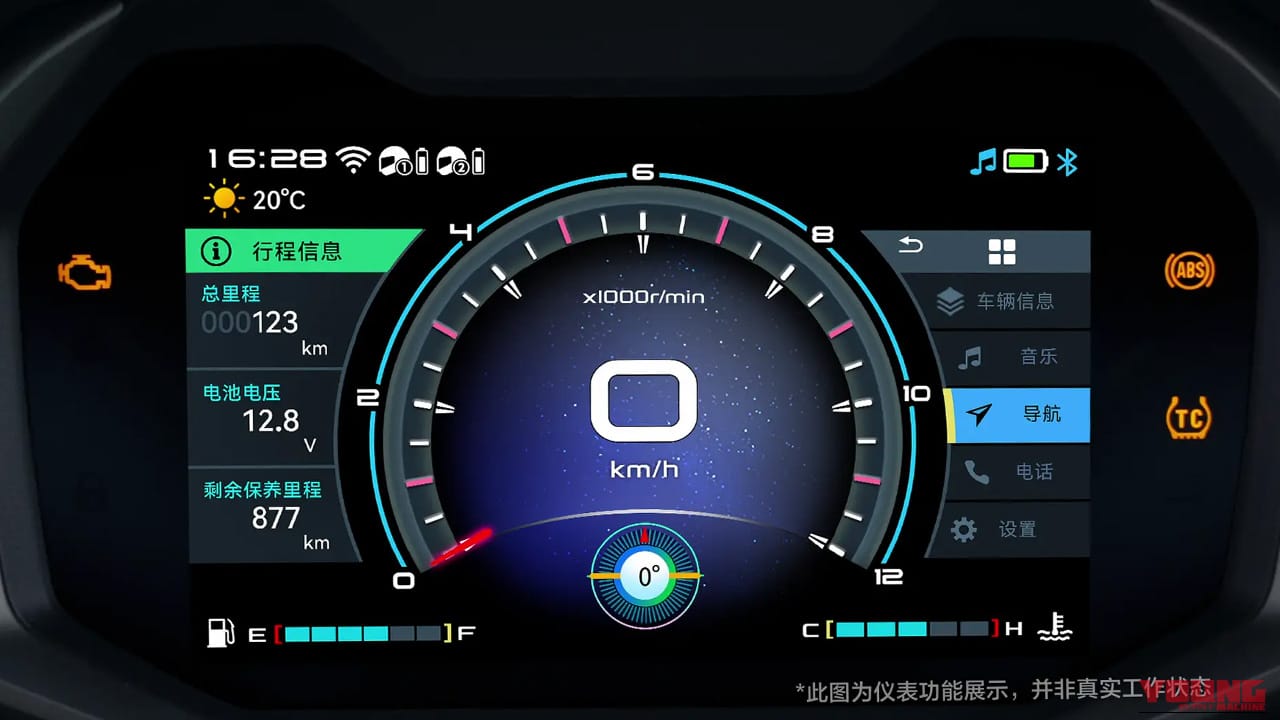 350ccビグスクの新刺客! スマホが鍵になる最新デジタル機能を備えたビッグスクーターが中国から登場【豪爵TVL350】