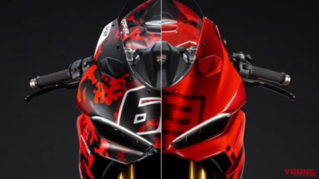 鍛造ホイール装備で約1.5kg軽量化。ドゥカティのVツインスーパースポーツ×マルケス＆バニャイア特別仕様車でMotoGPのDNAをその手に！【PANIGALE V2 MM93/FB63】