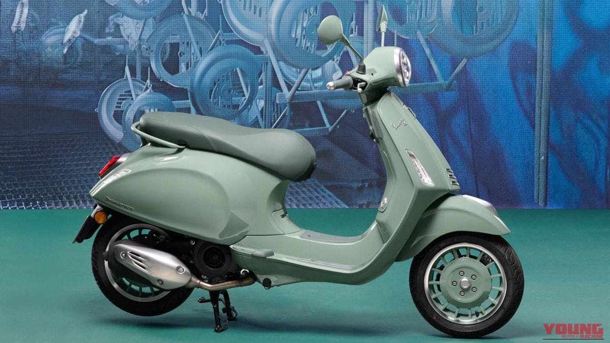 VESPA Primavera 80th｜【限定30台】初代Vespa 98着想のホイールと冷却グリルが復活! トーン・オン・トーンのグリーン仕立て「プリマベーラ 80th」が国内予約スタート