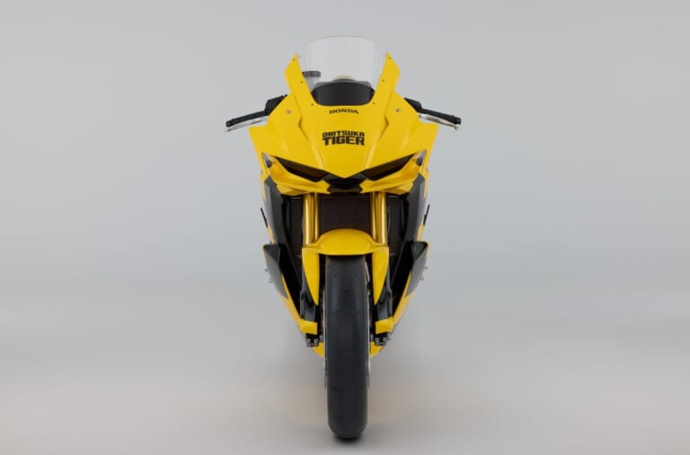 Onitsuka Tiger Honda Mid Sports Concept｜フルカウル版CB750ホーネット!? タイガーイエローと黒ストライプが躍動するホンダ×オニツカタイガーのミドルスポーツコンセプトがミラノで公開【海外】