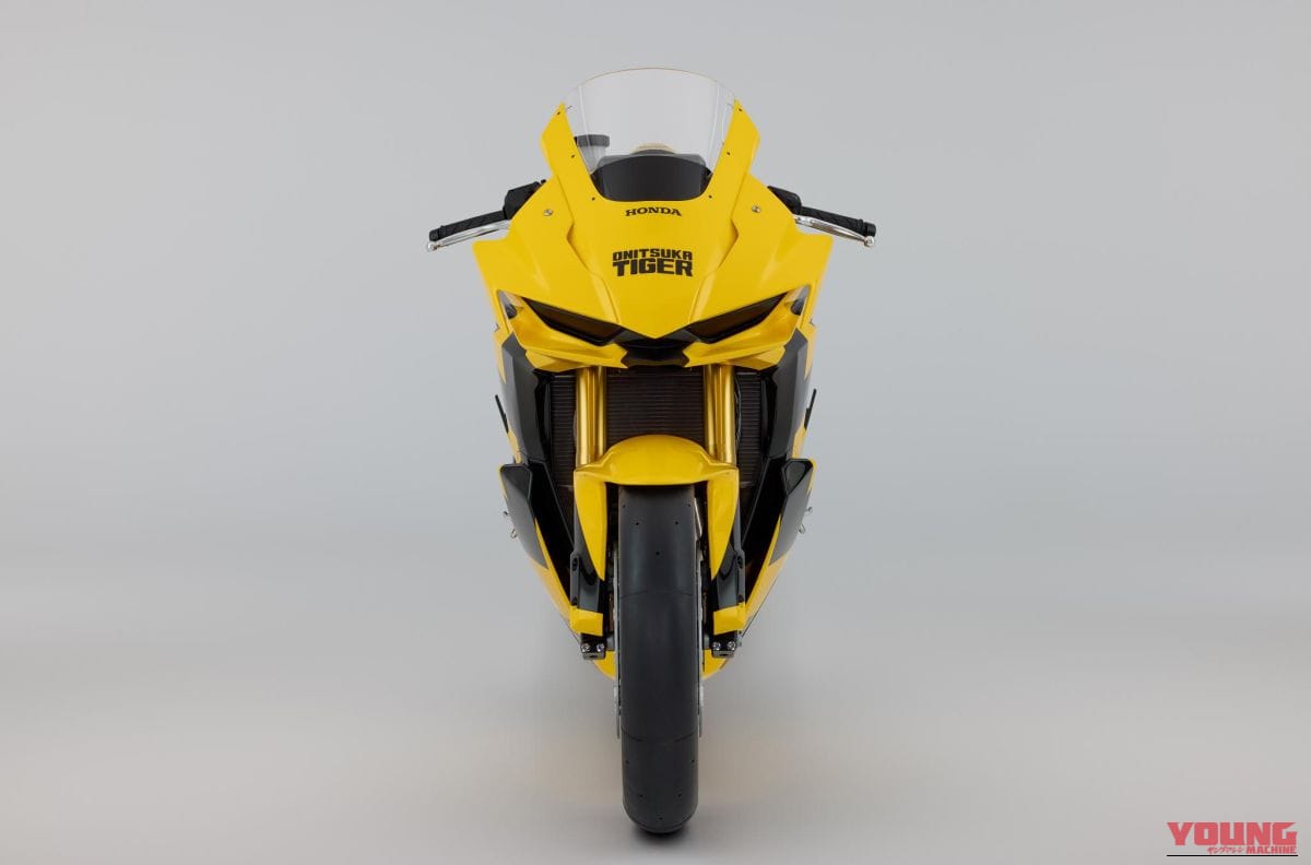 Onitsuka Tiger Honda Mid Sports Concept|フルカウル版CB750ホーネット!? タイガーイエローと黒ストライプが躍動するホンダ×オニツカタイガーのミドルスポーツコンセプトがミラノで公開【海外】