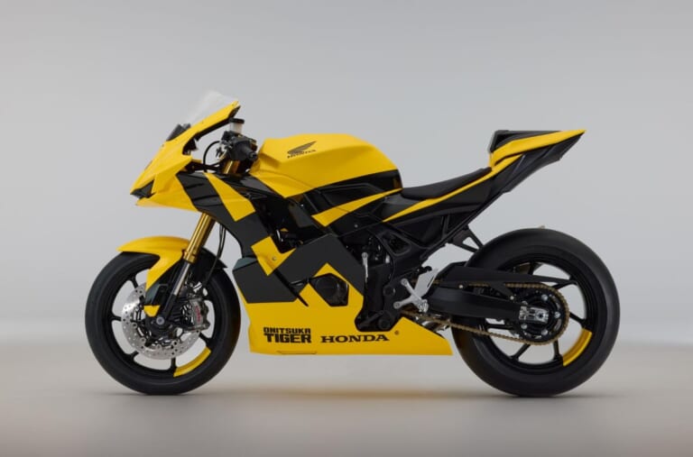 Onitsuka Tiger Honda Mid Sports Concept｜フルカウル版CB750ホーネット!? タイガーイエローと黒ストライプが躍動するホンダ×オニツカタイガーのミドルスポーツコンセプトがミラノで公開【海外】