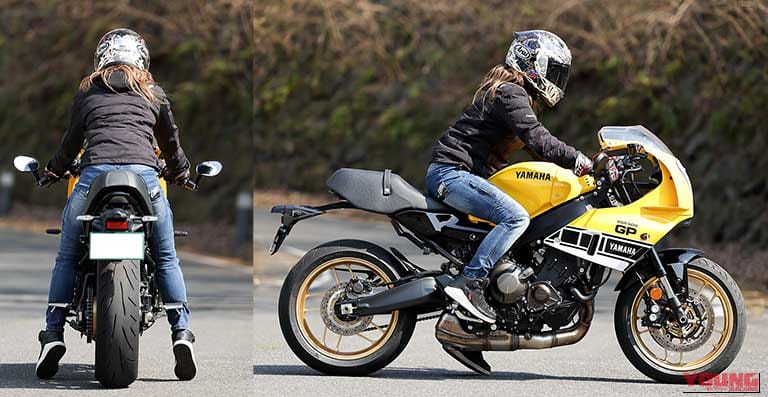 YAMAHA XSR900 GP|ライディングポジション|「見る者を魅了する造形美」スズキ GSX-8Tとヤマハ XSR900 GPのディテールを写真でチェック!