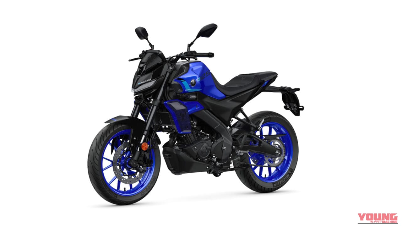 |鋭い眼光のフロントマスクとレッドラインホワイト導入! VVA搭載125ccストリートファイター「MT-125」が2027年モデルでさらに進化【海外】