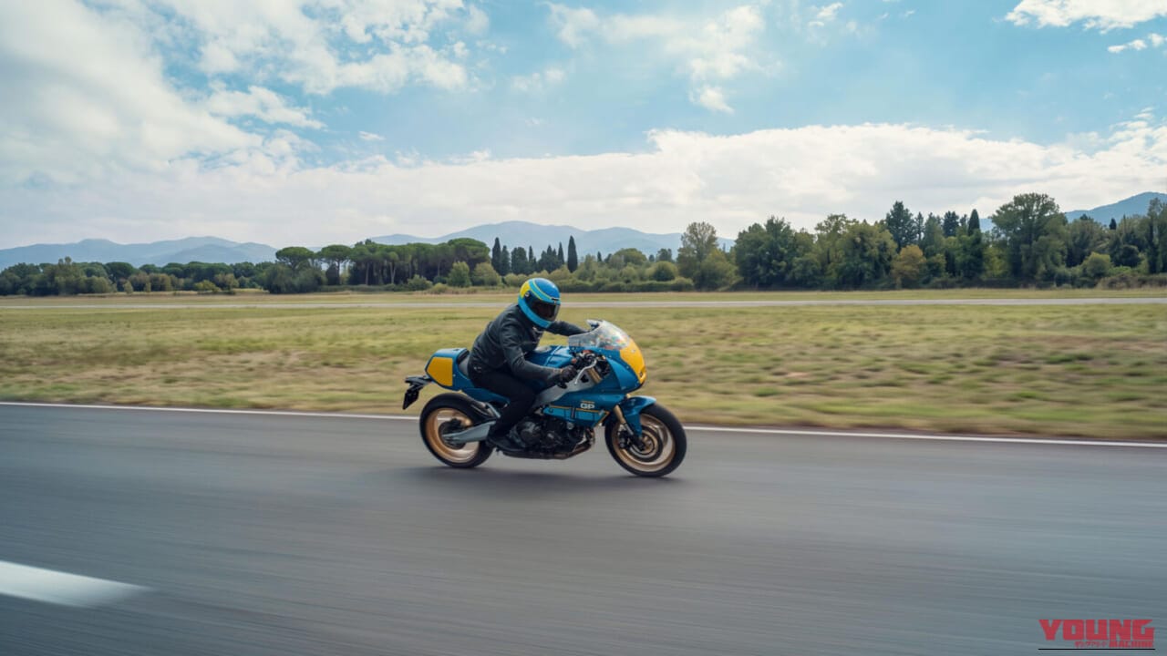 YAMAHA XSR900 GP|シルバーフレームとイエローゼッケンが映える! C.サロンのソノート・ヤマハを再現した「XSR900 GP」ゴロワーズカラーが欧州で登場【海外】