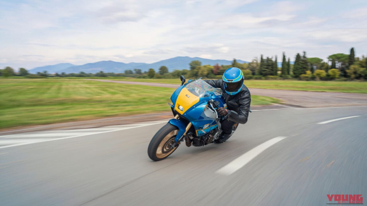 YAMAHA XSR900 GP|シルバーフレームとイエローゼッケンが映える! C.サロンのソノート・ヤマハを再現した「XSR900 GP」ゴロワーズカラーが欧州で登場【海外】