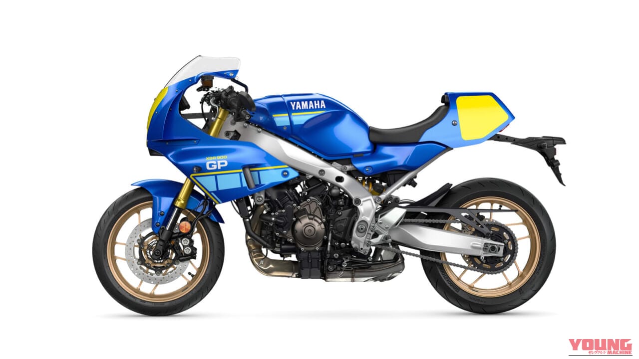 YAMAHA XSR900 GP｜シルバーフレームとイエローゼッケンが映える! C.サロンのソノート・ヤマハを再現した「XSR900 GP」ゴロワーズカラーが欧州で登場【海外】