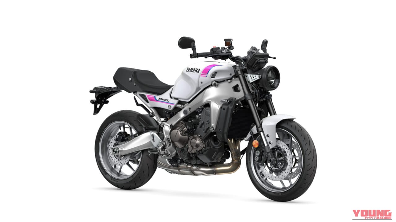 YAMAHA XSR900|90年代レーシングヘリテージの再臨!名車YZF750R/SPのグラフィックを彷彿とさせるヤマハ「XSR900」ネオンホワイトが登場【海外】