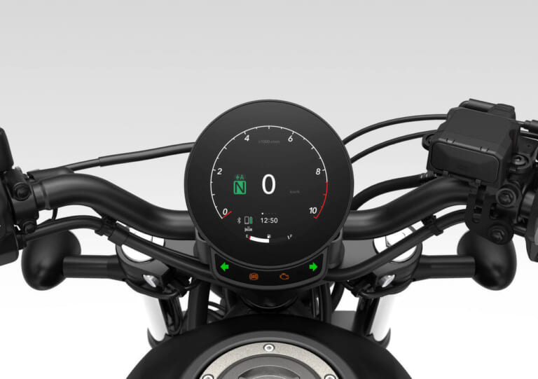 HONDA CMX500 REBEL｜丸型3.5インチTFT液晶＆6ボタンSW! 先進コックピットとEクラッチを備えたレブル500(CMX500)2027年モデルが欧州で登場【海外】