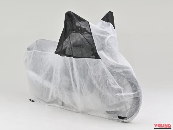 バイクカバー エアヴェール|ガレージ派も屋外併用派も要注目! 愛車をホコリと微細なキズから守り抜く「バイクカバー エアヴェール」が登場