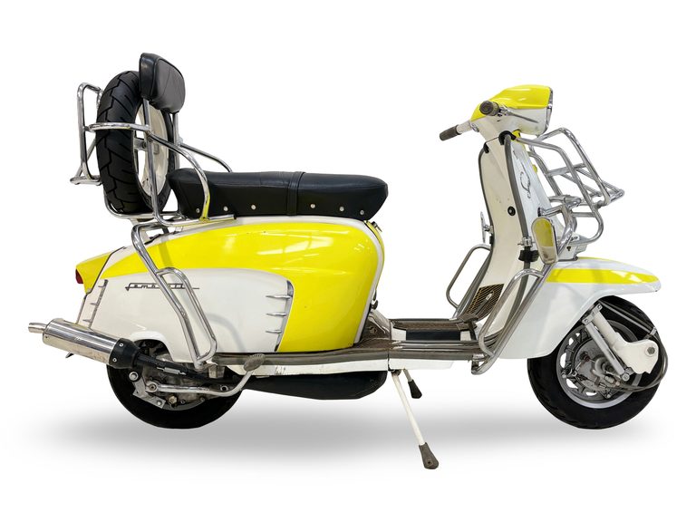 1968年モデルの、イタリア・イノチェンティ社製 ランブレッタLi 125 Special｜「スタイリッシュを極めたスクーター」60年前のロンドンの若者を魅了。バイク好きを惹きつける走りへのこだわり。［ランブレッタ Li 125 Special］