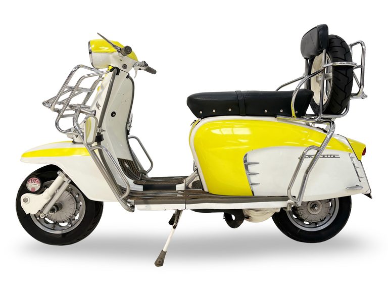1968年モデルの、イタリア・イノチェンティ社製 ランブレッタLi 125 Special｜「スタイリッシュを極めたスクーター」60年前のロンドンの若者を魅了。バイク好きを惹きつける走りへのこだわり。［ランブレッタ Li 125 Special］