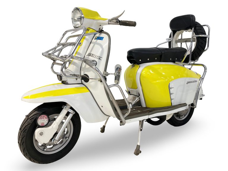1968年モデルの、イタリア・イノチェンティ社製 ランブレッタLi 125 Special｜「スタイリッシュを極めたスクーター」60年前のロンドンの若者を魅了。バイク好きを惹きつける走りへのこだわり。［ランブレッタ Li 125 Special］