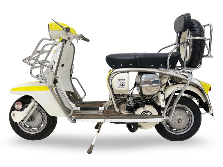 1968年モデルの、イタリア・イノチェンティ社製 ランブレッタLi 125 Special｜「スタイリッシュを極めたスクーター」60年前のロンドンの若者を魅了。バイク好きを惹きつける走りへのこだわり。［ランブレッタ Li 125 Special］