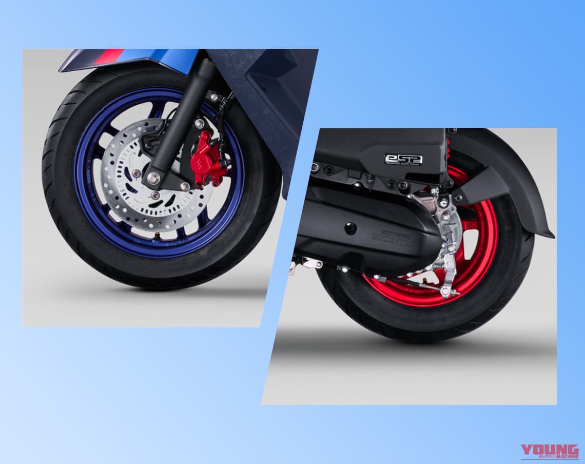 HONDA NS125FX｜舞い降りる剣をその手に! 中国ホンダの原付二種スクーターに白青のボディに赤青分色ホイールが映える「フリーダムガンダムコラボ限定版」登場【NS125FX】