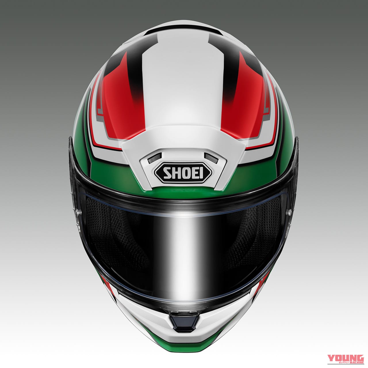 Z-9_LeanAngle(RED/GREEN)|レプリカじゃなくても超レーシー!SHOEI『Z-9』に直線ラインが映える新柄「リーンアングル」登場!2027年1月発売
