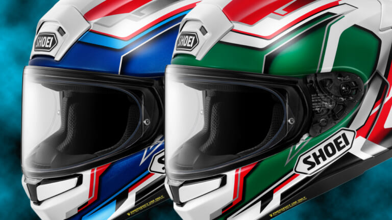 レプリカじゃなくても超レーシー！SHOEI『Z-9』に直線ラインが映える新柄「リーンアングル」登場！2027年1月発売
