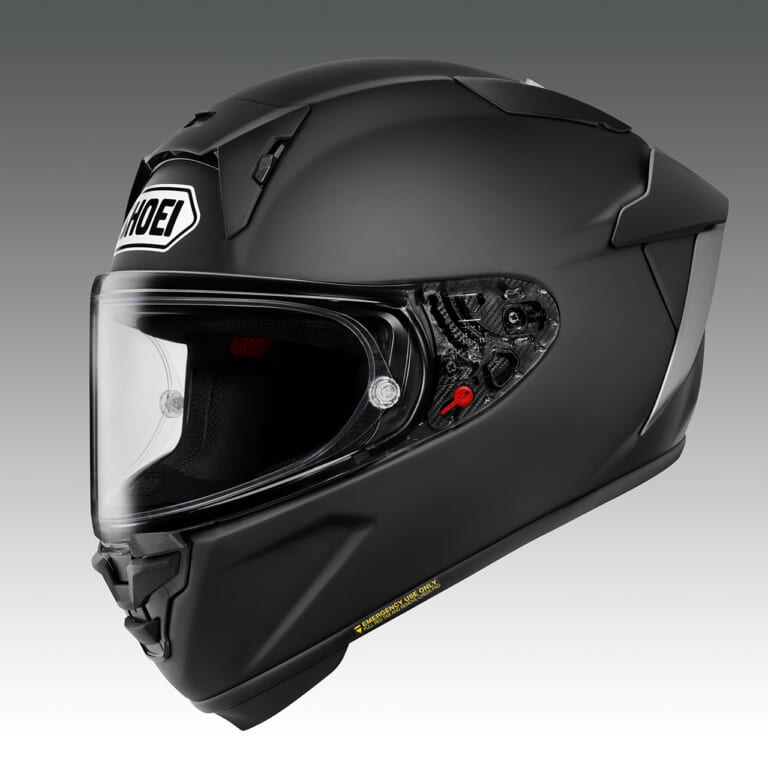 X-Fifteen 02_Matt Black (NEW COLOR)｜SHOEIの最高峰『X-Fifteen 02』に待望のマットブラック登場！精悍なつや消し黒が2027年1月に発売決定