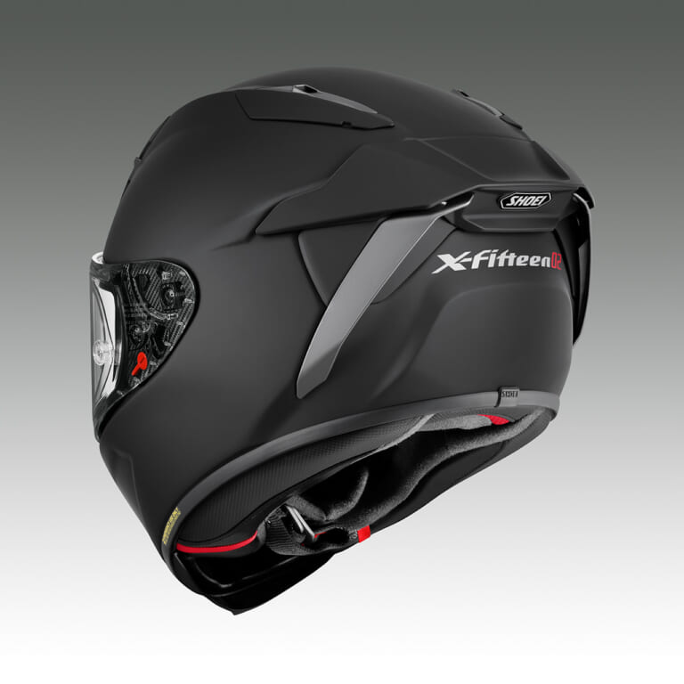 X-Fifteen 02_Matt Black (NEW COLOR)｜SHOEIの最高峰『X-Fifteen 02』に待望のマットブラック登場！精悍なつや消し黒が2027年1月に発売決定