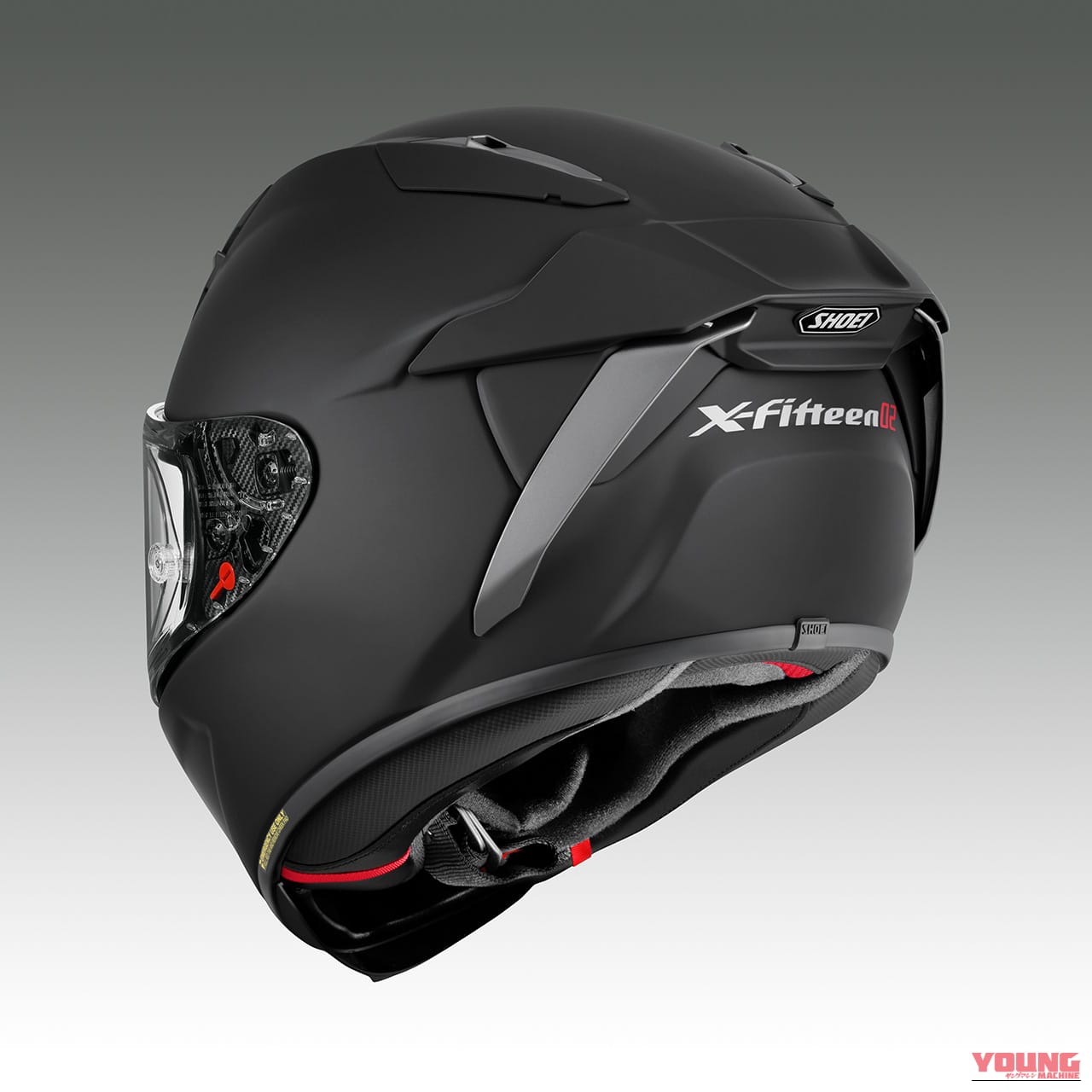 X-Fifteen 02_Matt Black (NEW COLOR)｜SHOEIの最高峰『X-Fifteen 02』に待望のマットブラック登場！精悍なつや消し黒が2027年1月に発売決定