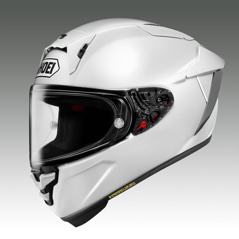 X-Fifteen 02_White (EXISTING COLOR)｜SHOEIの最高峰『X-Fifteen 02』に待望のマットブラック登場！精悍なつや消し黒が2027年1月に発売決定
