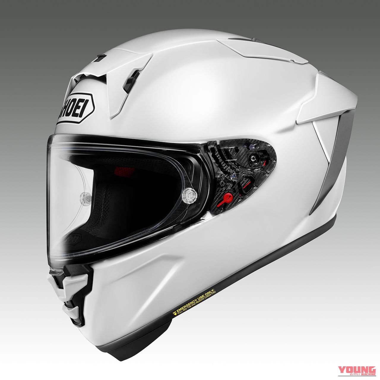 X-Fifteen 02_White (EXISTING COLOR)|SHOEIの最高峰『X-Fifteen 02』に待望のマットブラック登場!精悍なつや消し黒が2027年1月に発売決定