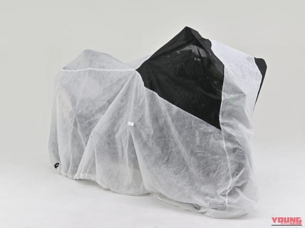バイクカバー エアヴェール|ガレージ派も屋外併用派も要注目! 愛車をホコリと微細なキズから守り抜く「バイクカバー エアヴェール」が登場