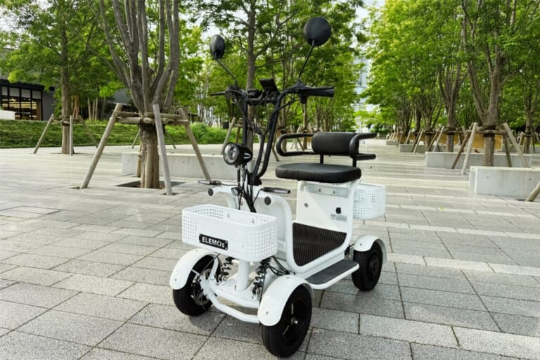 ELEMOs ELEPORTER / ELEPORTER PRO|買い物カゴも余裕で載る合計70L超の積載力! 16歳以上免許不要の特定小型四輪EV「エレポーター」は保安基準適合で安心