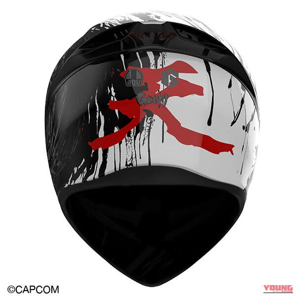 AGV K1 S SF6 GOUKI SUMI/WHITE/RED|ジュリ、キャミィ、豪鬼、ケンがヘルメットに! AGVのフルフェイス「K1 S」が魅せるストリートファイター6世界観とMotoGP直系安全性能