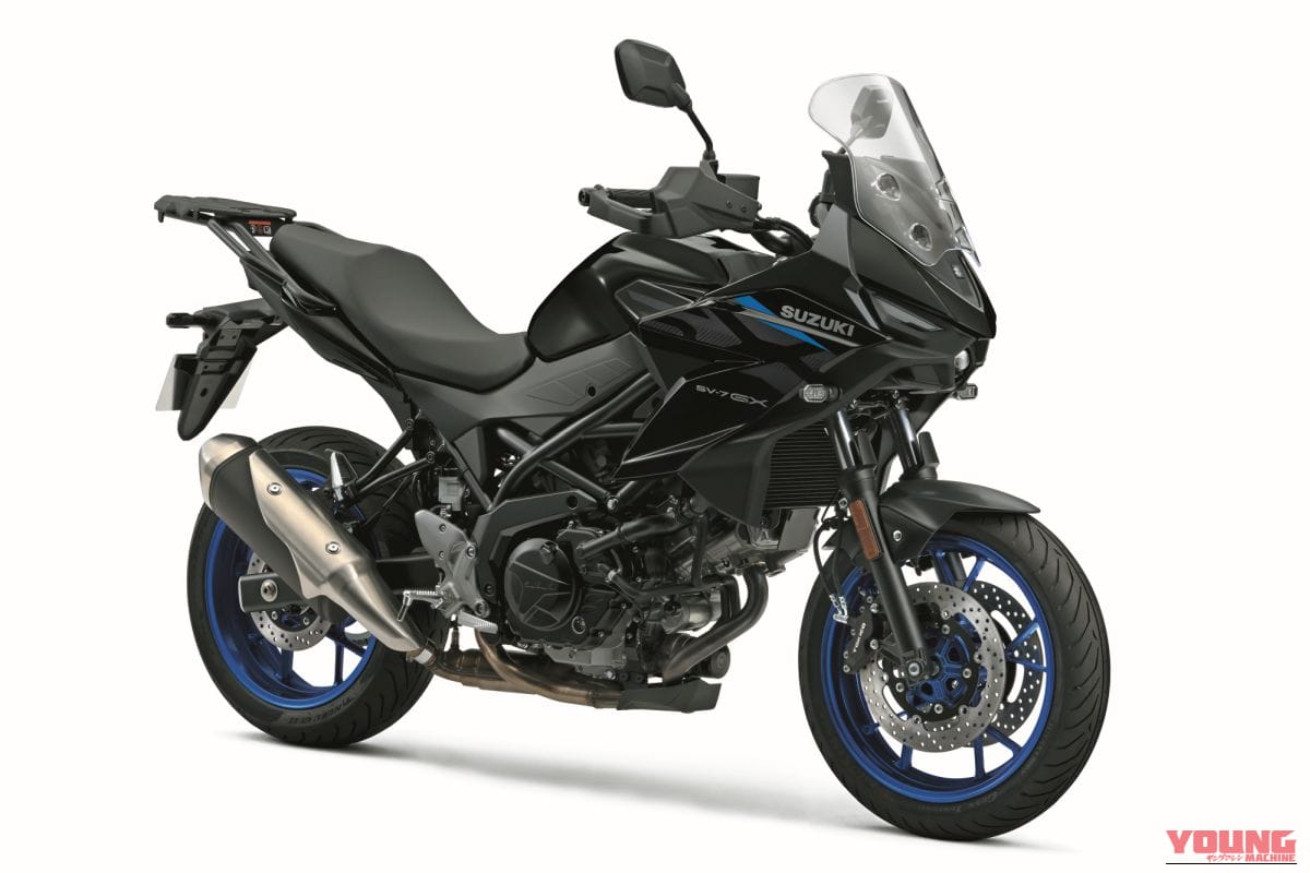 ｜待望のミドルVツインを継ぐ新型クロスオーバー! GSX-S1000GX譲りの顔つきと快適ポジションを獲得したスズキ「SV-7GX」がついに日本解禁