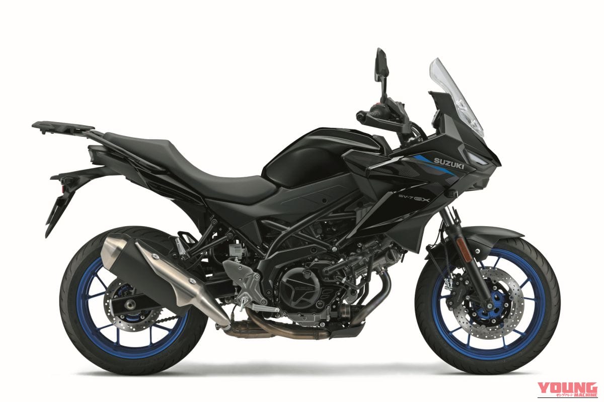 |待望のミドルVツインを継ぐ新型クロスオーバー! GSX-S1000GX譲りの顔つきと快適ポジションを獲得したスズキ「SV-7GX」がついに日本解禁
