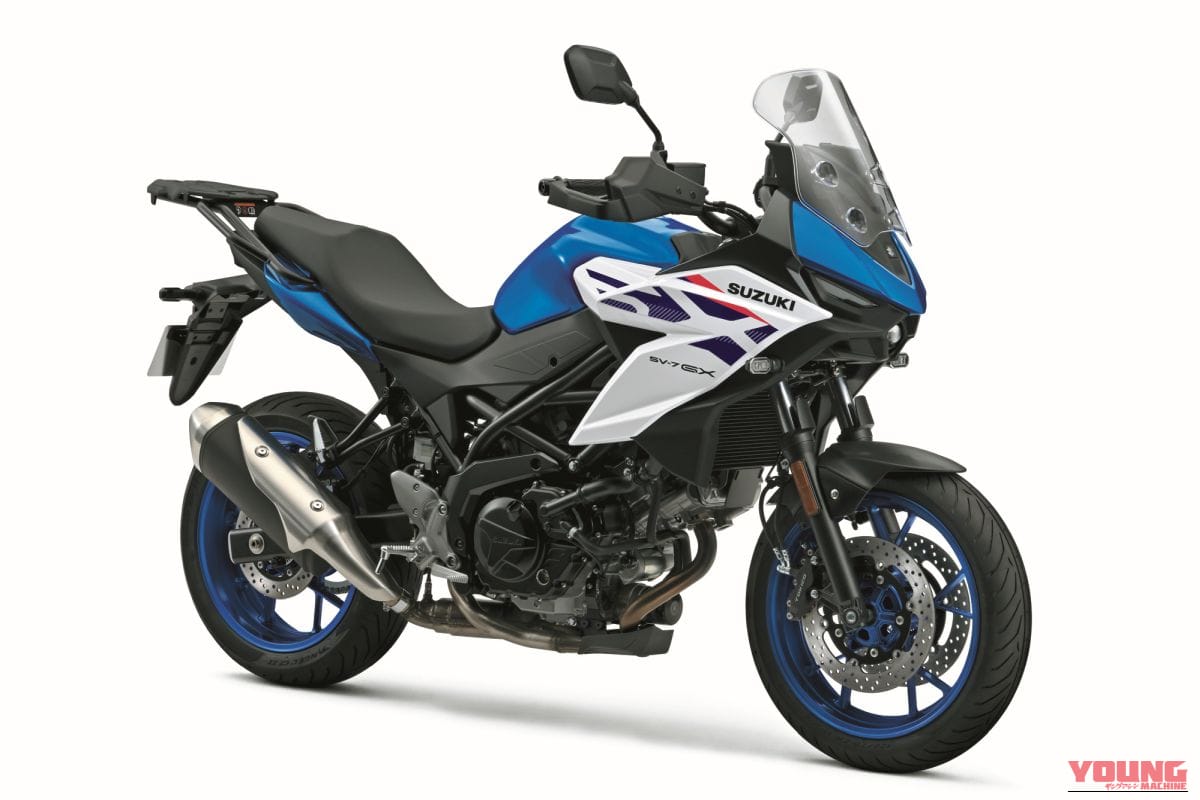 |待望のミドルVツインを継ぐ新型クロスオーバー! GSX-S1000GX譲りの顔つきと快適ポジションを獲得したスズキ「SV-7GX」がついに日本解禁