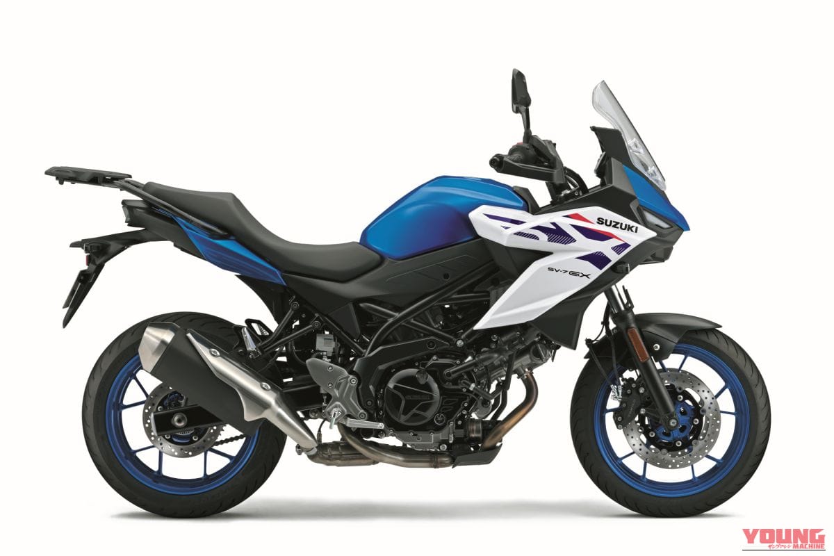 ｜待望のミドルVツインを継ぐ新型クロスオーバー! GSX-S1000GX譲りの顔つきと快適ポジションを獲得したスズキ「SV-7GX」がついに日本解禁