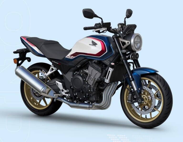 HONDA CB500 SUPER FOUR｜名フラッグシップCB1300SF SPの伝統カラーを完全再現! 71.8PS「CB500SF」で登場の黄金ホイール履く新色は日本版CB400SFへ波及するか