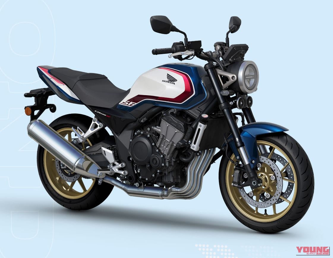 HONDA CB500 SUPER FOUR｜名フラッグシップCB1300SF SPの伝統カラーを完全再現! 71.8PS「CB500SF」で登場の黄金ホイール履く新色は日本版CB400SFへ波及するか