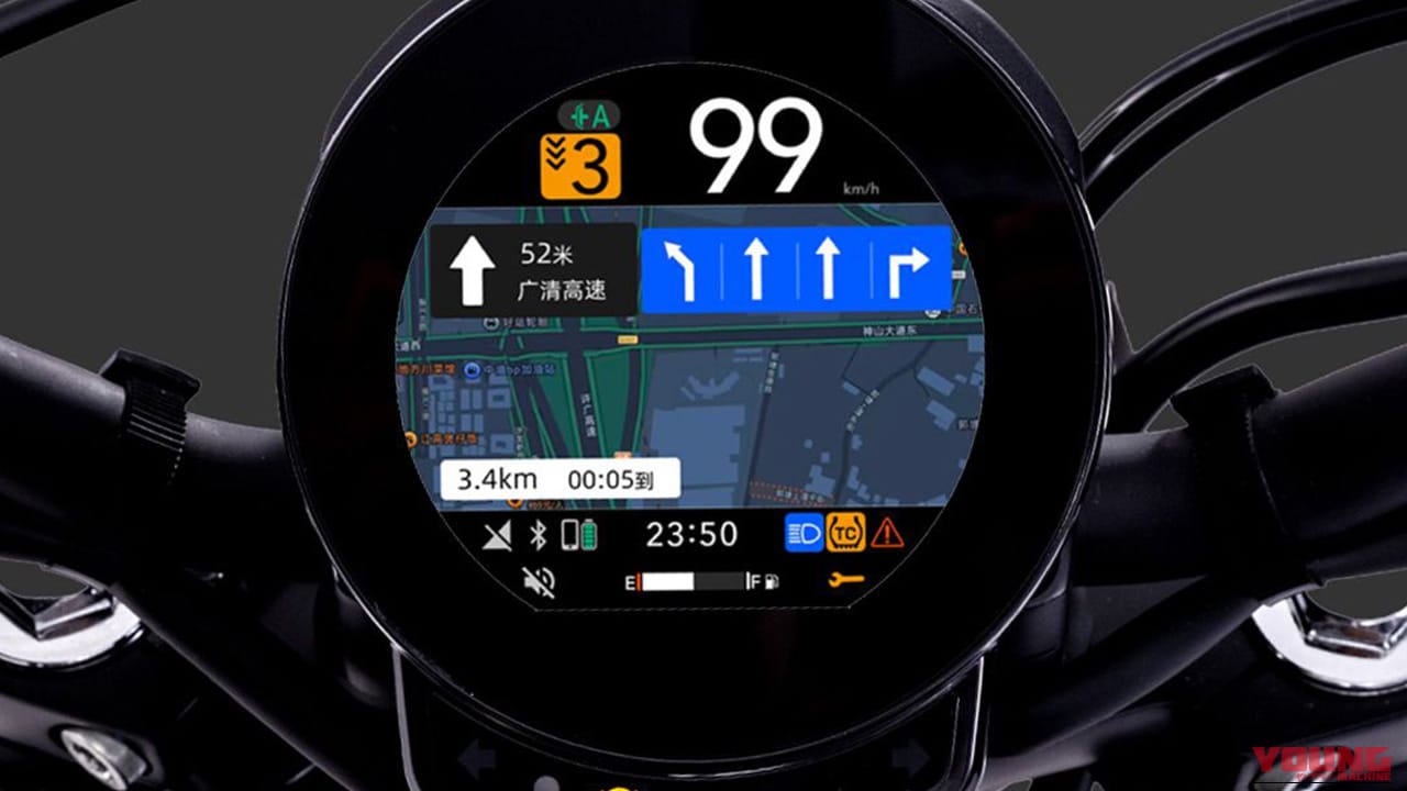 3.6インチの丸型カラー画面にナビ地図がそのまま映る! ホンダが「レブル(CM)250 / 500」の最新コクピットを中国で初公開【海外】|3.6インチの丸型カラー画面にナビ地図がそのまま映る! ホンダが「レブル(CM)250 / 500」の最新コクピットを中国で初公開【海外】