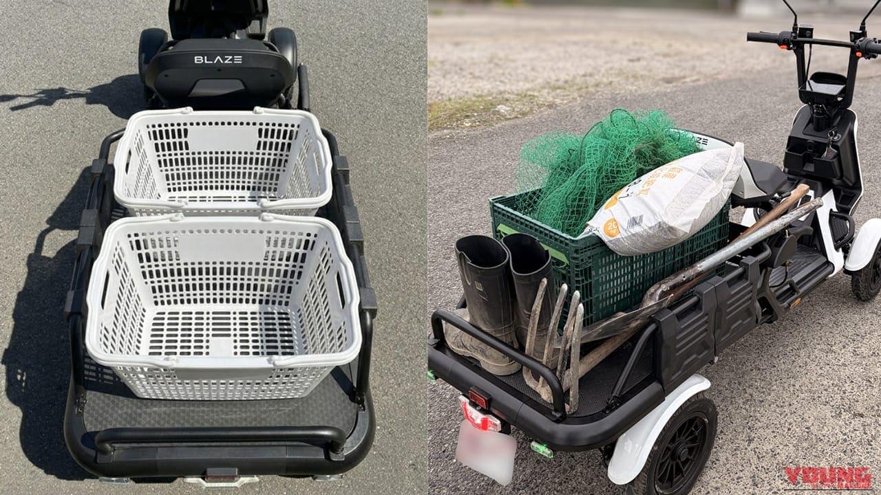 初回ロットが完売した、30kg積載の低床荷台×500Wパワー! 免許返納世代とビジネス層を惹きつける“小さな軽トラ”「ブレイズ イーカーゴ」の魅力