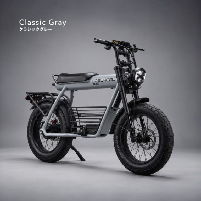 COSWHEEL MIRAI G｜免許不要で乗れる本格バイクスタイル! 20×4インチ極太タイヤを履く特定小型原付「COSWHEEL MIRAI G」が一般販売をスタート