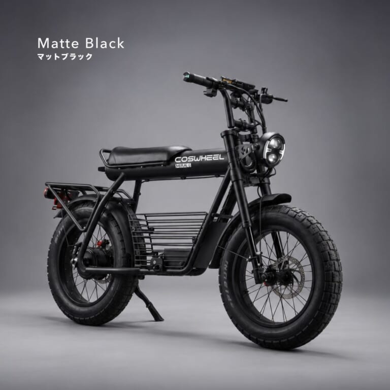 COSWHEEL MIRAI G｜免許不要で乗れる本格バイクスタイル! 20×4インチ極太タイヤを履く特定小型原付「COSWHEEL MIRAI G」が一般販売をスタート