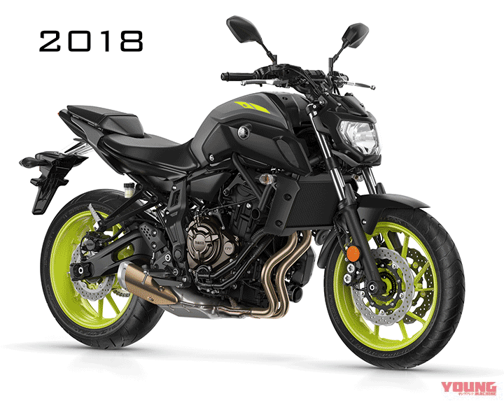 2018新型MT-07はデザインを刷新│WEBヤングマシン｜新車バイクニュース