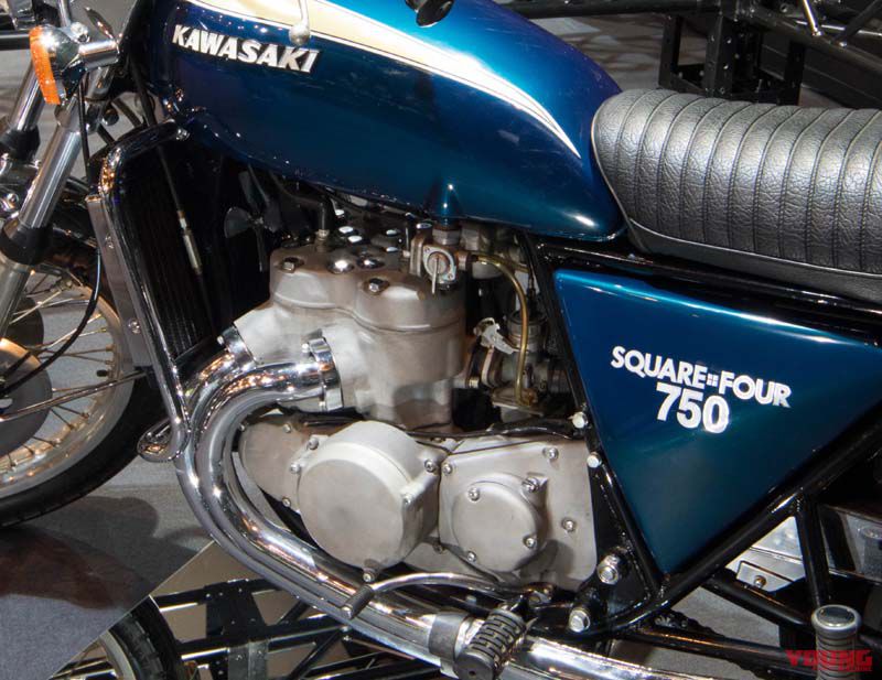 bike) Kawasaki two-stroke monster, Square-Four 750 (Steak tartare) | WEB YOUNG MACHINE -WorldWide-