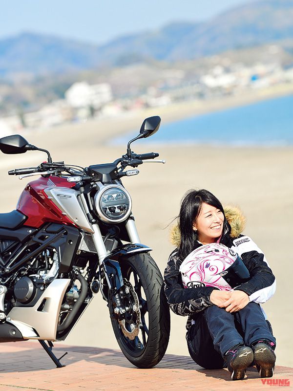 岡崎静夏×HONDA CB125R